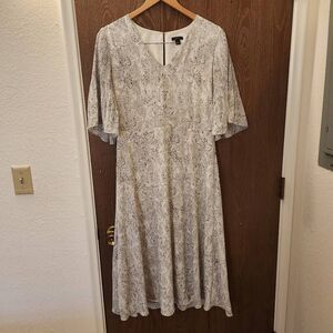 Ann Taylor Factory snake print midi dress